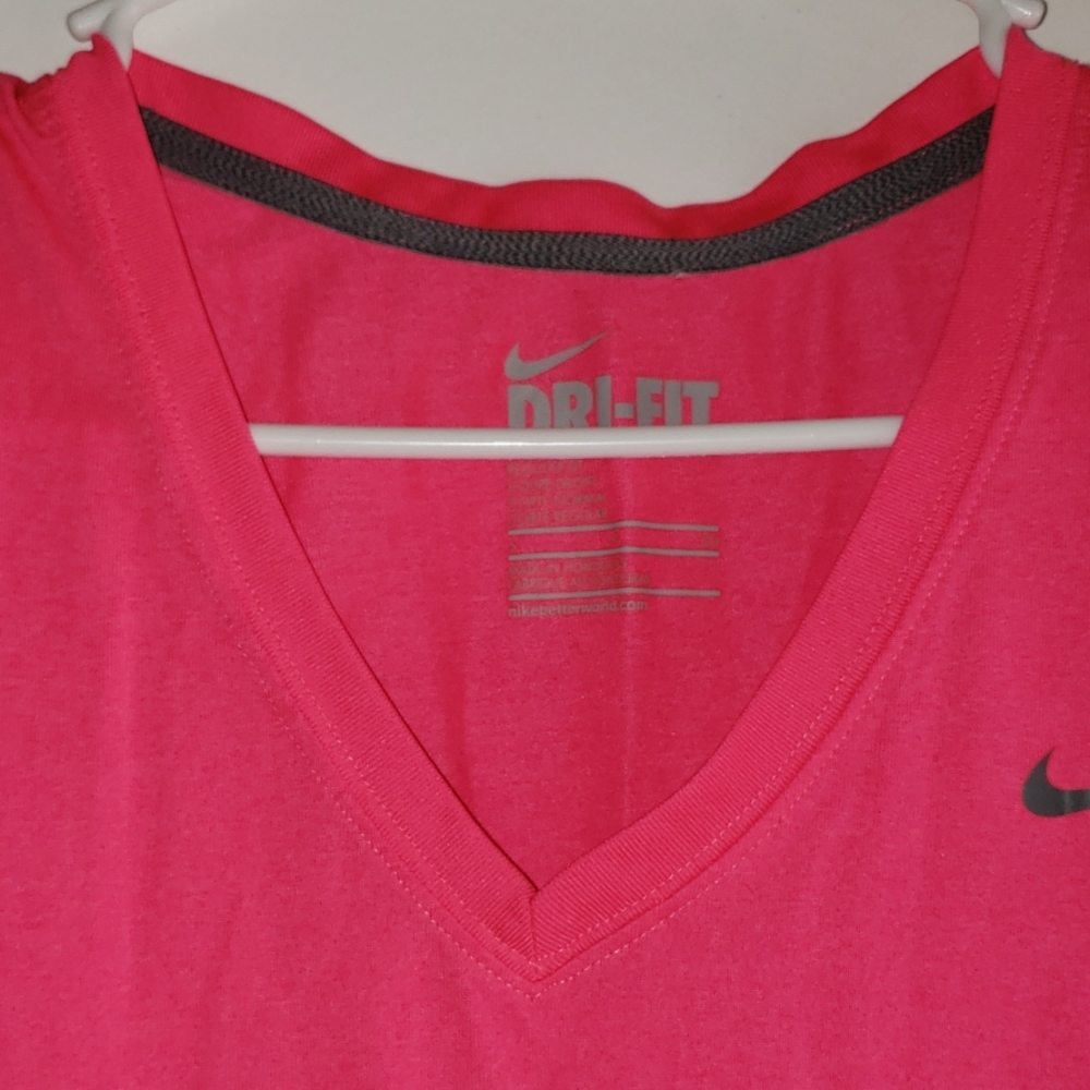 Hot Pink & Grey - •Nike• | Dri-Fit Athletic Tee - Picture 3 of 8